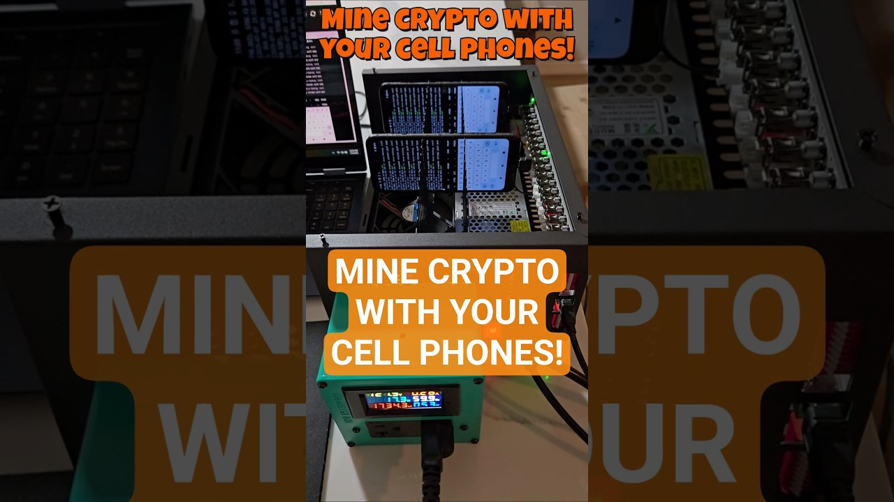 BUILD YOUR OWN CELL PHONE MINING FARM! #crypto #cellphonemining  #passiveincome #verus #cryptomining - YouTube