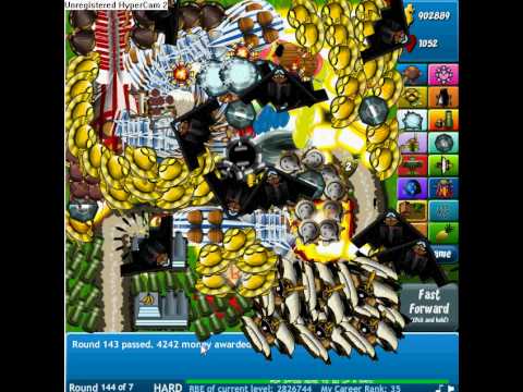 Bloons Tower Defense 4 Round 144 Failure Youtube