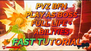 Plants vs Zombies Battle for Neighborville How To Play as AI or Boss Characters (Fast Tutorial)