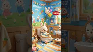 Bunny Potty Training Song 🚽🐰 | Fun Toilet Learning for Toddlers | Bunny TV #youtubekids #shorts