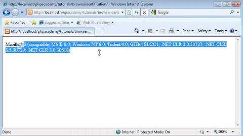 PHP Tutorials  Browser Identification