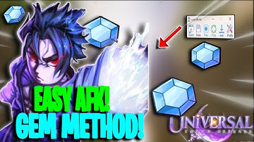 HOW to AFK FARM GEMS in UNIVERSAL TOWER DEFENSE *Beginner Friendly*