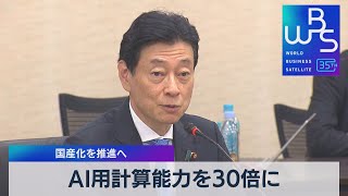 27年度末までにAI用計算能力を30倍に　国産化を推進へ【WBS】（2023年11月29日）