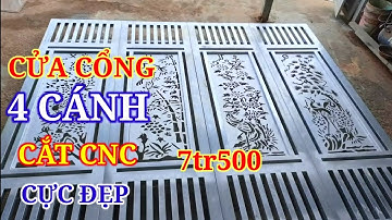 $ Cửa Cổng Sắt 4 Cánh, Cắt CNC cực đẹp, 7 tr 500 $ | TU SAT TV