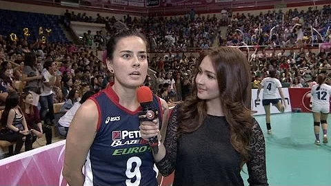 Pre-game interview with Erica Adachi