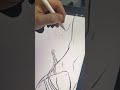 Drawing a shibari scene