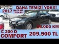 SATILDI 2017 Mercedes Benz C200 D Comfort hatasız, DAHA TEMİZİ YOK. satılık ikinci el otowideo