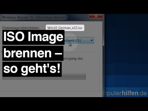 Video: So Brennen Sie Eine ISO