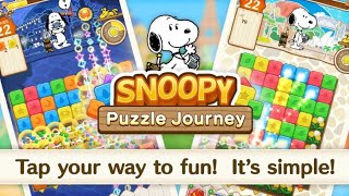 Snoopy: Puzzle Journey - Tap Your Way To Fun (iOS Gameplay)