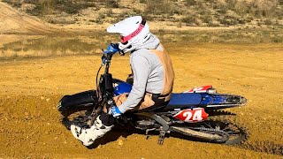 Riding a YZ250F for the first time!