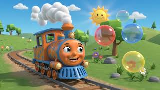 All Aboard the Color Train! 🚂 Learn Colors & Play with Bubbles for Kids