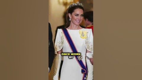 Kate Middleton stuns in the Strathmore Rose tiara, a rare gem from the 1930s. #Shorts #KateMiddleton