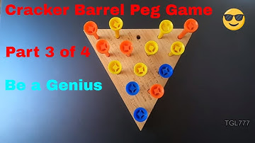 Cracker Barrel Jump all but one Peg triangle board game made easy. Part 3
