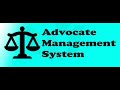 Advocate Office Management System - purpose and scope of the diagram