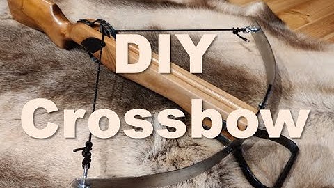 Creating wooden crossbow from brick cutting saw