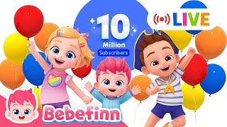 LIVE🔴 Bebefinn Best Nursery Rhymes | Healthy Habits for Kids