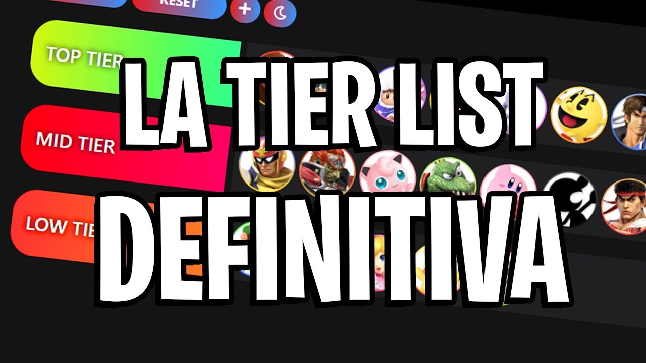 LA TIER LIST DEFINITIVA DEL SMASH ULTIMATE YouTube
