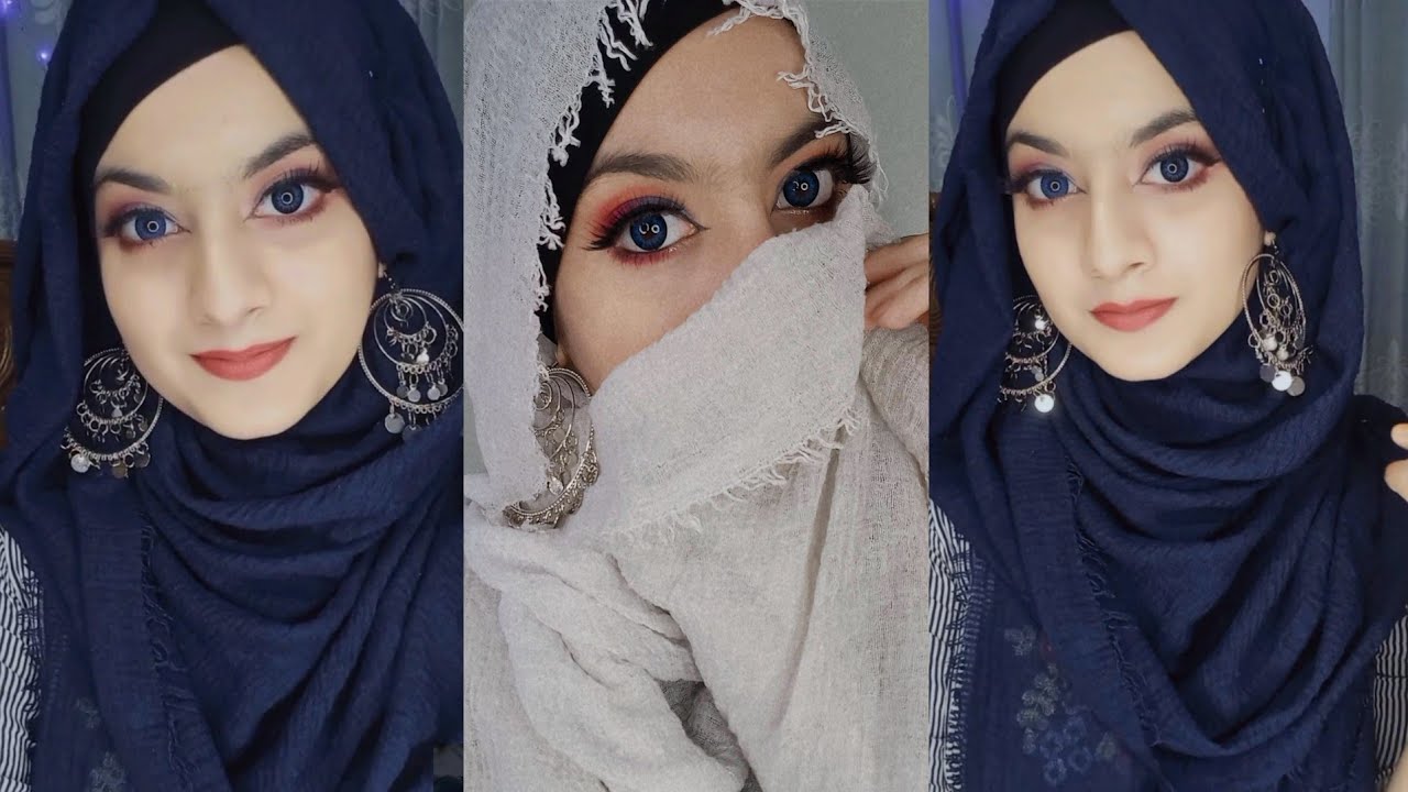 Free Photos - A Woman Wearing A Hijab, Which Is A Traditional Headscarf  Worn By Many Muslim Women. She Has A Flawless Complexion, Long Eyelashes,  And Is Adorned With Earrings. Her Attire