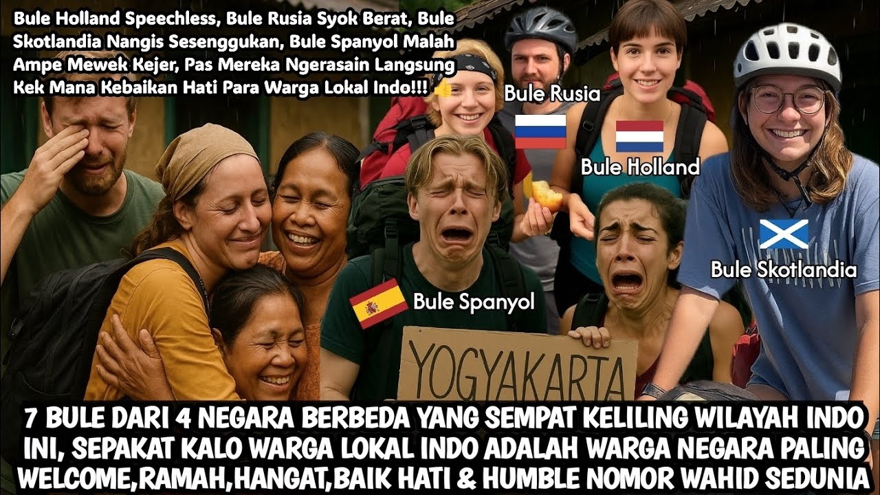 7 BULE DARI 4 NEGARA INI, SEBUT ORANG INDO ADALAH WARGA NEGARA PALING RAMAH SEDUNIA! #kisah #cerita