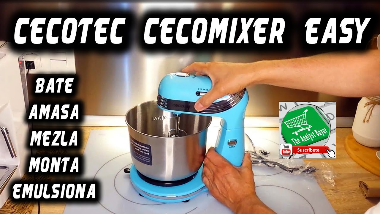 BATIDORA AMASADORA CECOTEC CECOMIXER EASY - Unboxing en Español paso a paso  