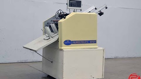 Count Numbermatic M121 Programmable Perf Slit Score Numbering Machine with Three Numbering Heads