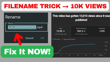 STOP Uploading! Change This Filename First for YouTube Recommendations!