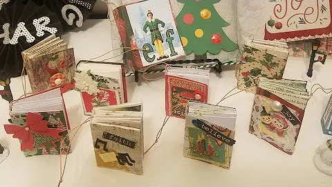 Tutorial  for the Mini Christmas Book  Ornaments