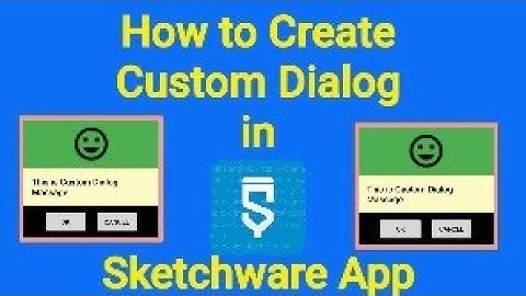 How to Create Custom Dialog in Sketchware app Tutorial @sketchwareappmaker8819