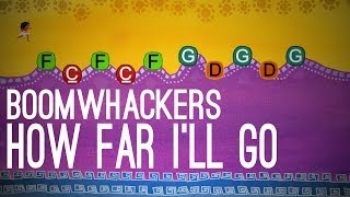 How Far I'll Go  Boomwhackers (without rhythm notation)