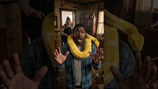Giant Serpent Python Around Man's Neck Incredible Rescue #wildlife