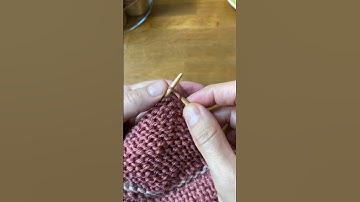 German short rows #knittingtechniques #knitting
