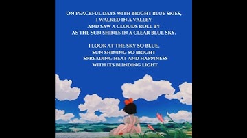 Performance Task 1 (Poem Writing and Recital)