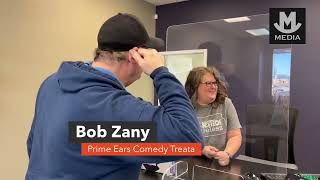 Bob Zany visits Prime Eats Comedy Treats Sponsor NexTech Wireless Colby KS