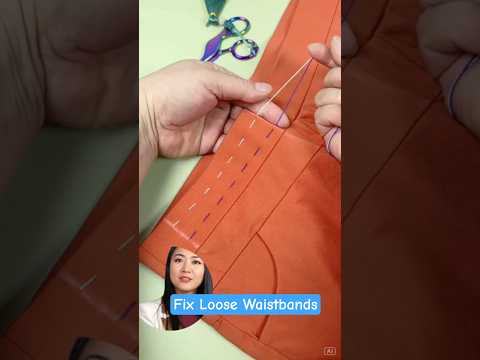 إصلاح أحزمة الخصر المترهلة دون قص حيلة خياطة سهلة شورت خياطة حيل خياطة