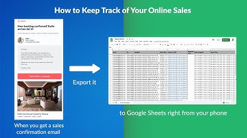 How to manage your online sales from your phone:  Emails to Sheets by cloudHQ