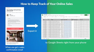How to manage your online sales from your phone:  Emails to Sheets by cloudHQ screenshot 3
