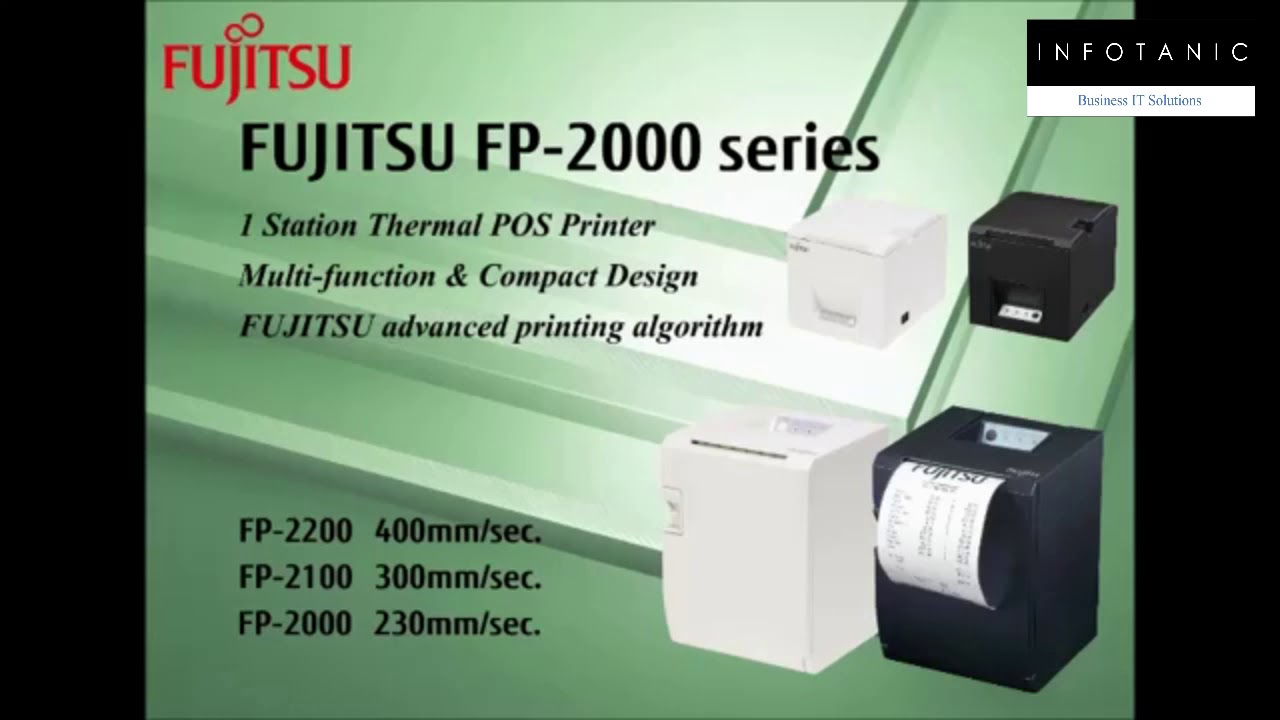 Fujitsu FP 2000 Thermal Receipt Printer YouTube