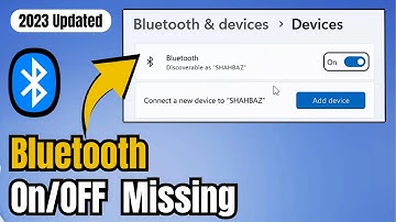 FIX Bluetooth ON/OFF Switch Missing (Windows 10/11)  | Bluetooth Missing from Device Manager