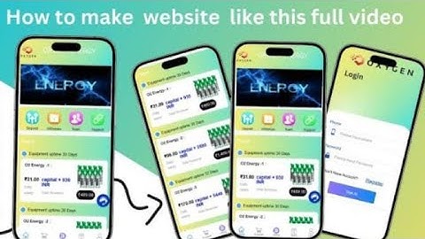 *Make your own Powerbank Daily Investment Website || Full Setup video with Source Code*