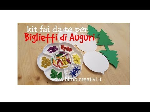 Kit Lavoretti Di Natale.Natale Kit Fai Da Te Per Creare Biglietti Di Auguri Bimbi Creativi Youtube