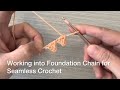 How to Crochet Seamless Circles and Triangles on a Foundation Chain | No Sewing Needed