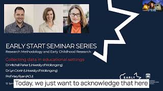Early Start Webinar | Collecting Data in Educational Settings
