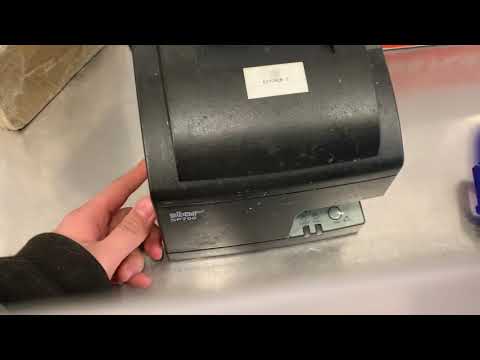 Replacing star micronics ink cartridge