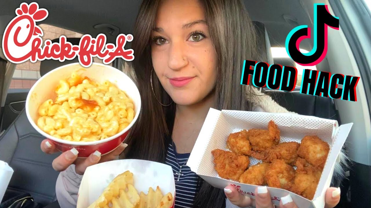 TRYING VIRAL CHICK-FIL-A TIK TOK FOOD HACKS - YouTube