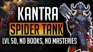 RAID: Shadow Legends | Kantra the Spider tank! Level 50, No books, No masteries?! Can she do it?