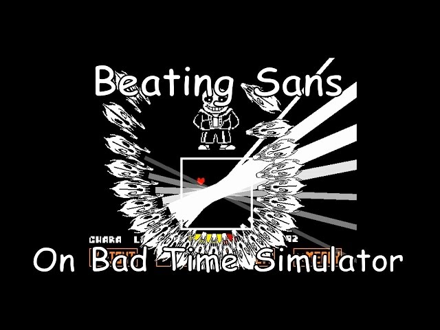 I Beat Sans without lifting a finger CY!dusttale sans fight simulator 