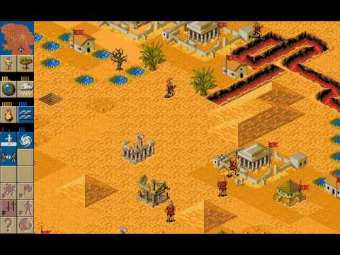 Playing Populous 2 / Battle at Veerag vs Computer / OldPcGame