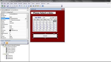Excel 2010 VBA Tutorial 51   Userforms   Calendars