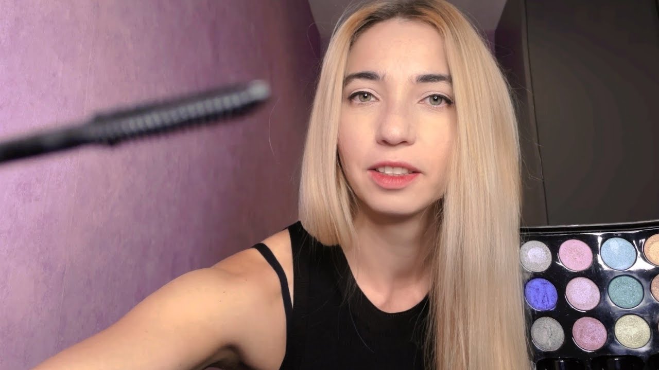 ASMR Fast and Aggressive Make Up Application with Layered Sounds YouTube