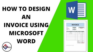 HOW TO DESIGN AN INVOICE IN WORD FOR FREE || Easy Invoice Design Tool